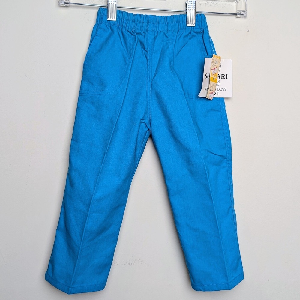 Vintage 80s Surfari Surf Real Stretch Toddler 2T Pants NOS DS NWT